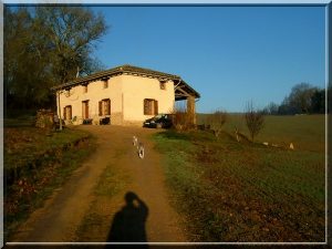 Arrivée au Colombier, Puycelsi, janvier 2008