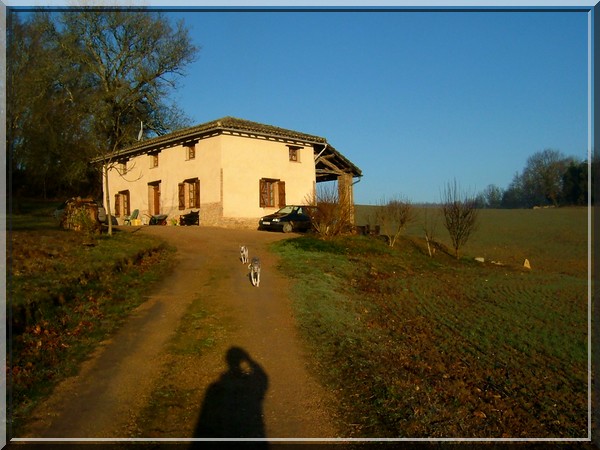 Arrivée au Colombier, Puycelsi, janvier 2008